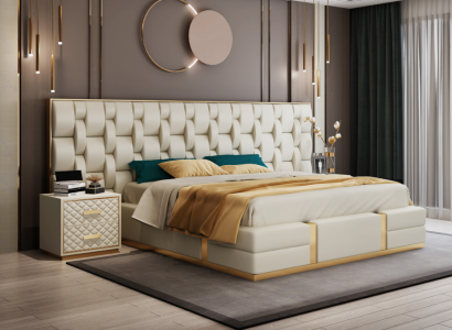 Bett Polster Design Luxus Doppel Betten Schlaf Zimmer Hotel Bett Neu